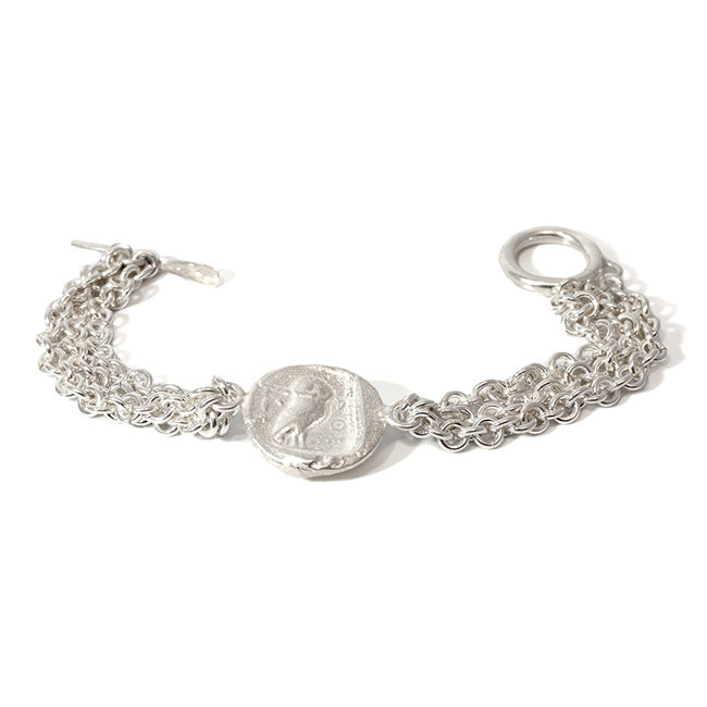 Bracelet argent piece romaine 2