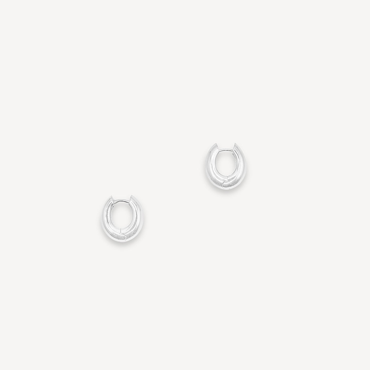 Boucles d'oreilles anneaux épaisses - Argent