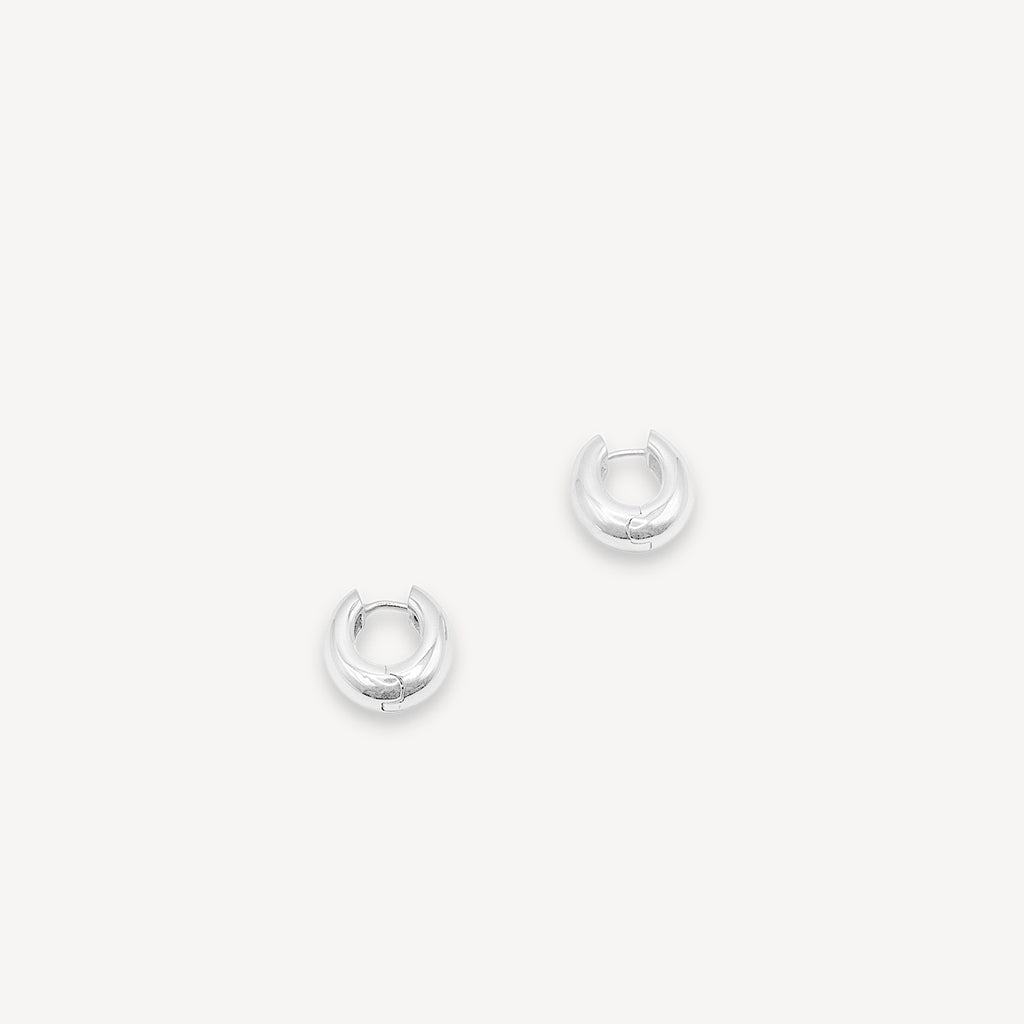 Boucles d'oreilles anneaux épaisses - Argent