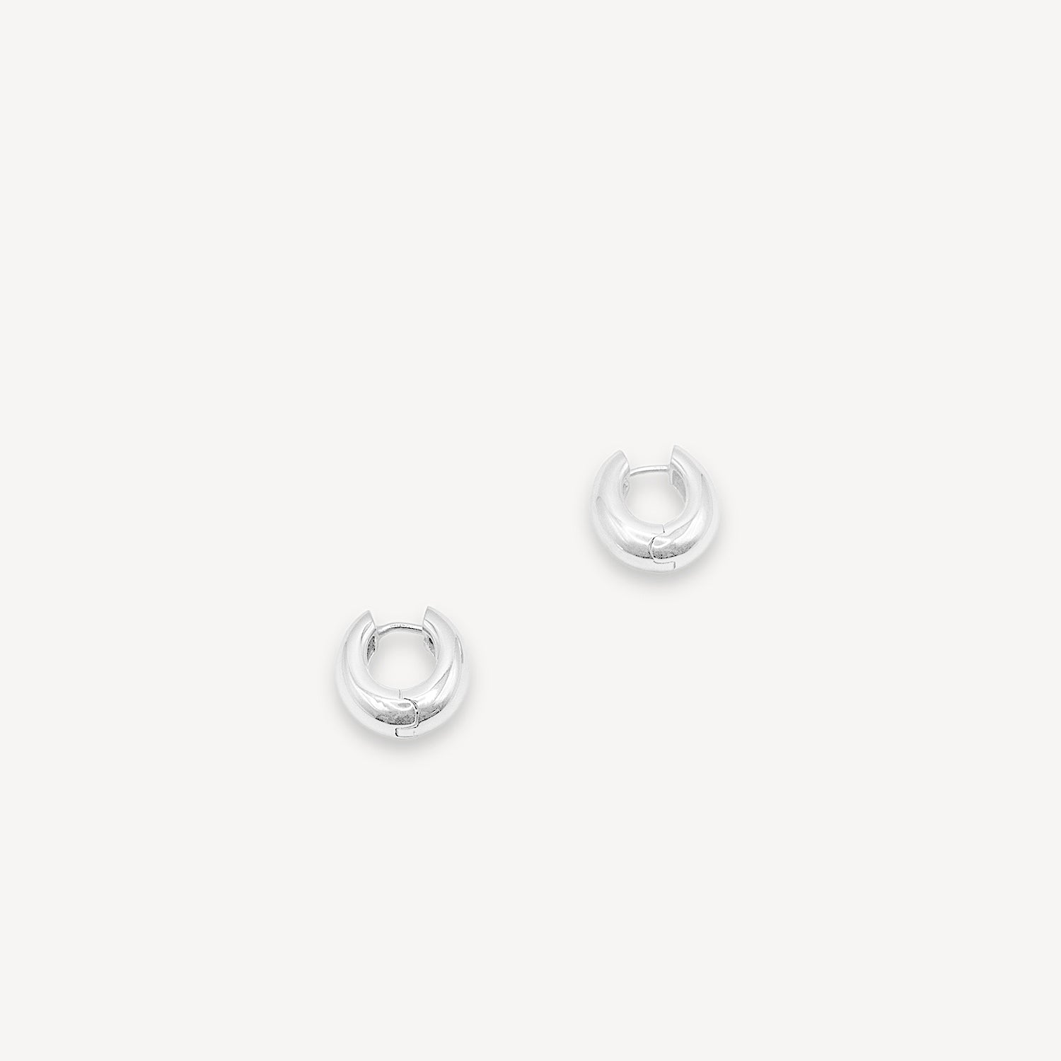 Boucles d'oreilles anneaux épaisses - Argent