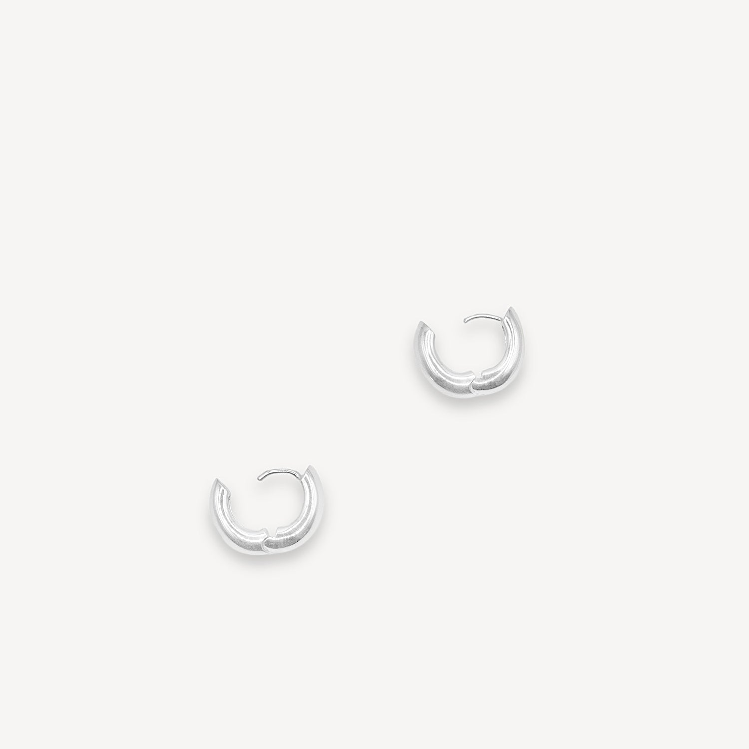 Boucles d'oreilles anneaux épaisses - Argent