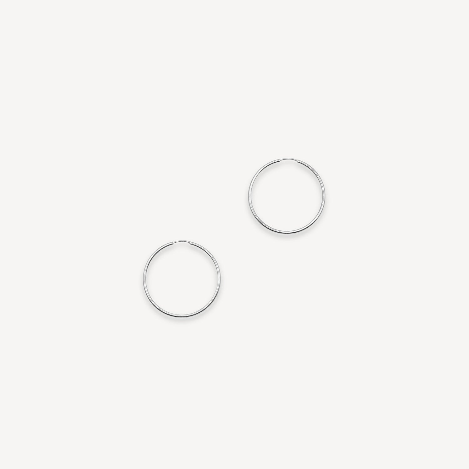 Grandes Boucles d'oreilles anneaux - argent