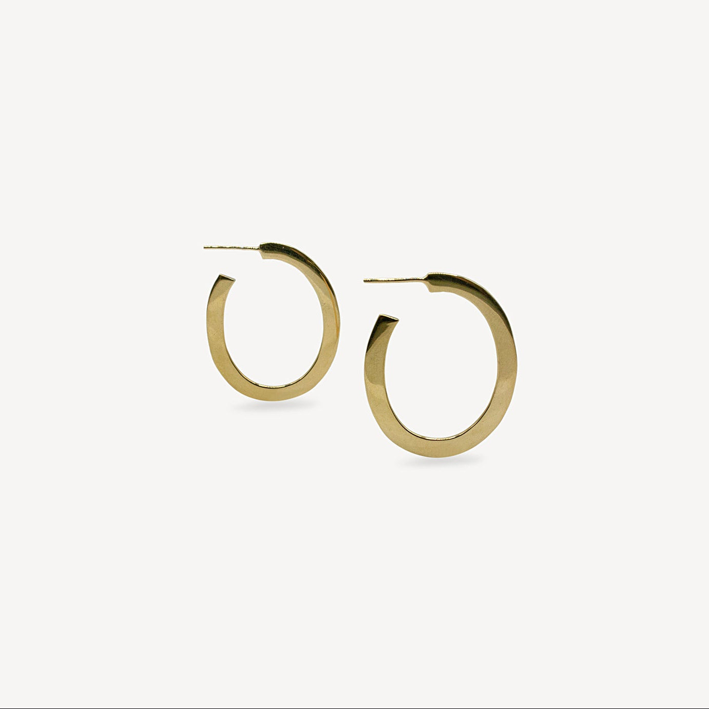 Anneaux plates moyennes - Vermeil