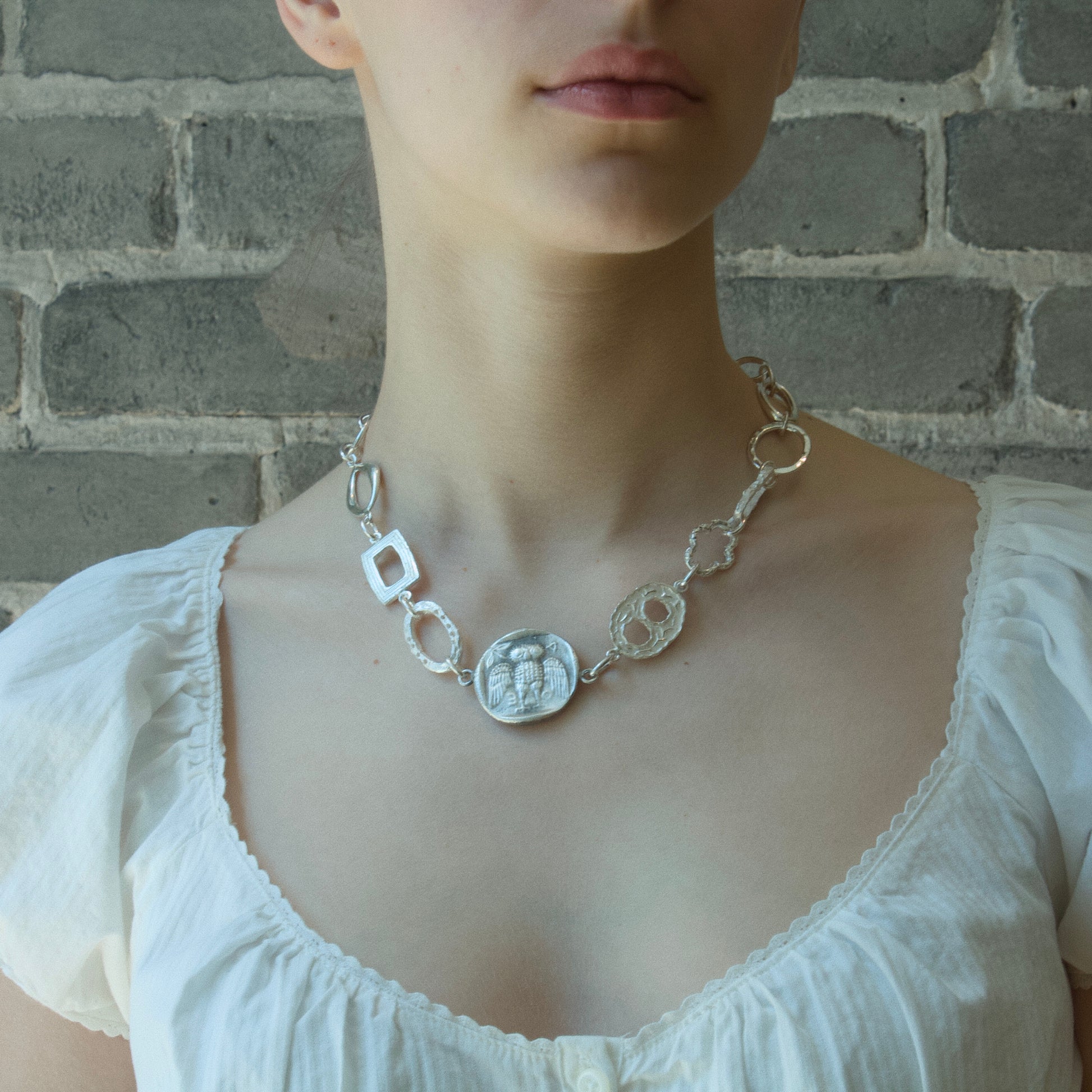 Coin Necklace - Silver