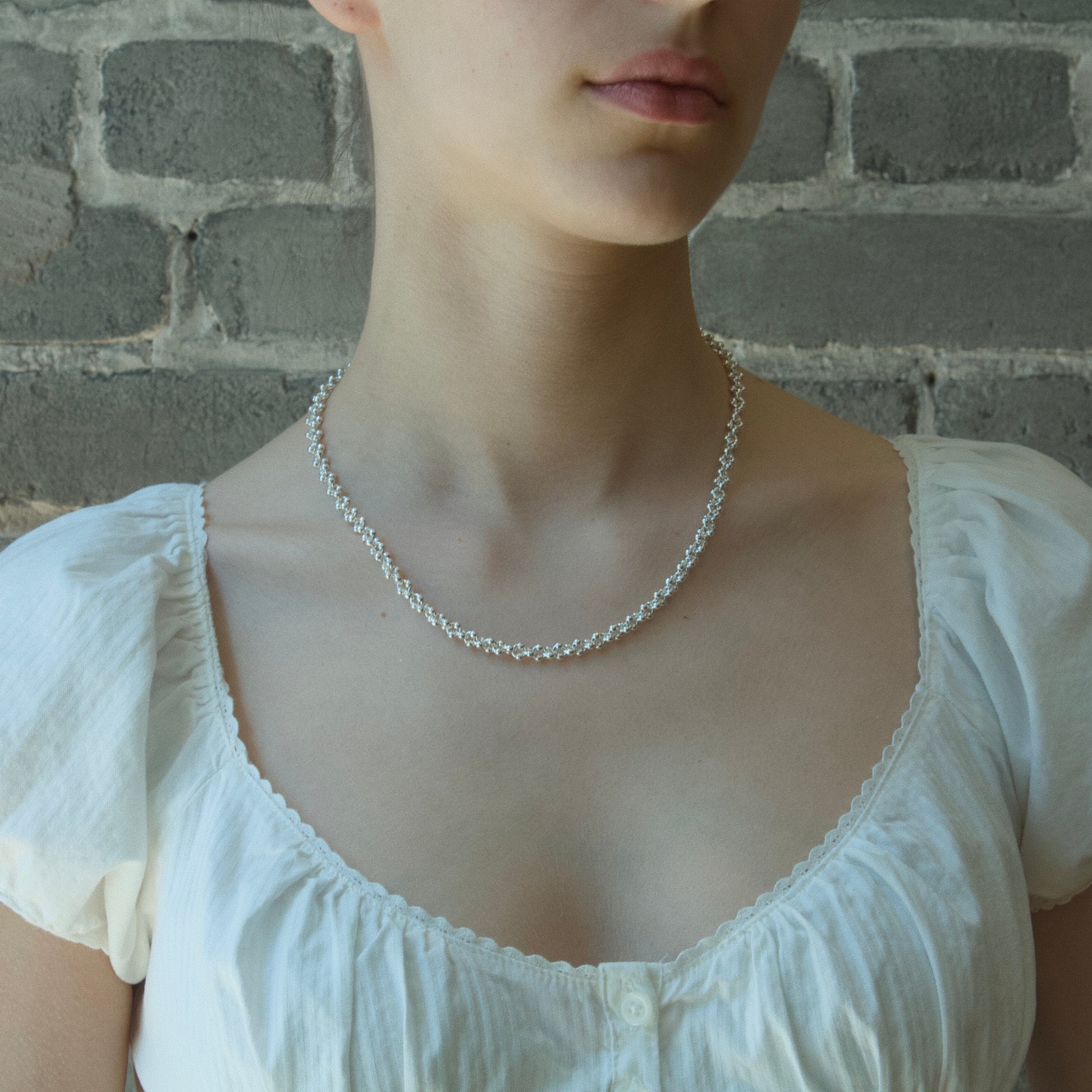 Studded Chain Necklace - Small