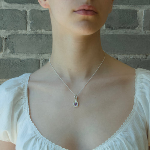 Amethyst Pendant - Silver