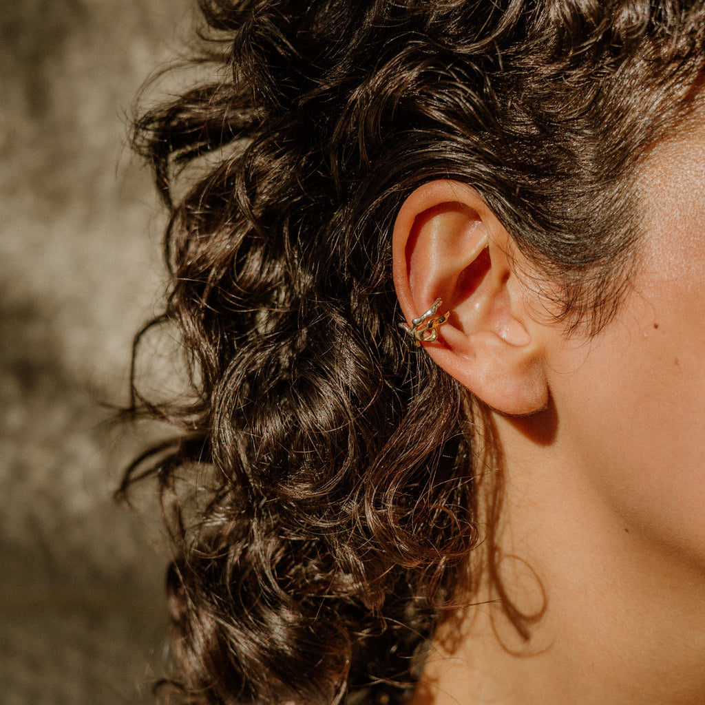Liquid Ear Cuff - Vermeil