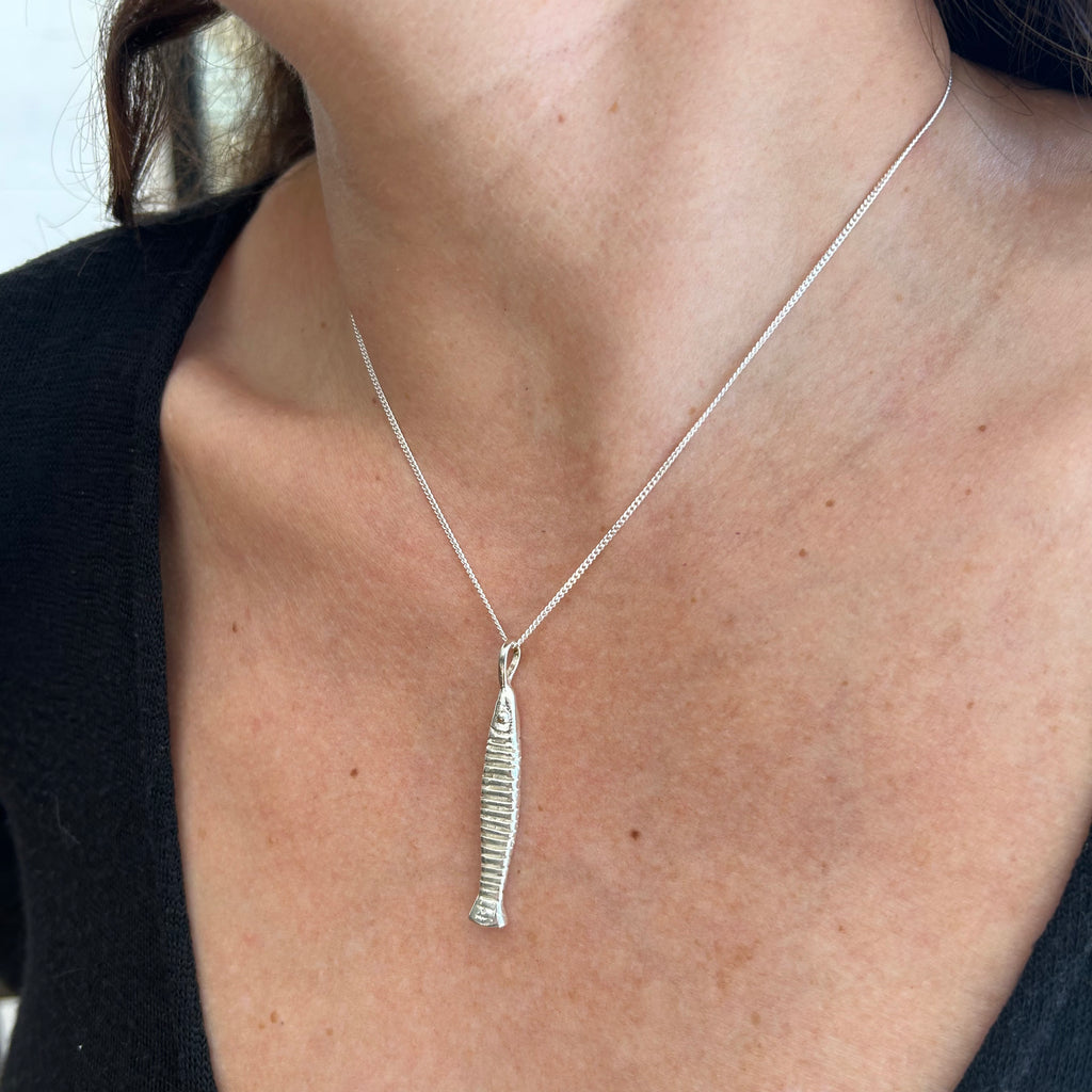 Sardine Pendant - Silver