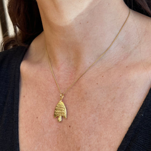 Angel Fish Pendant - Vermeil