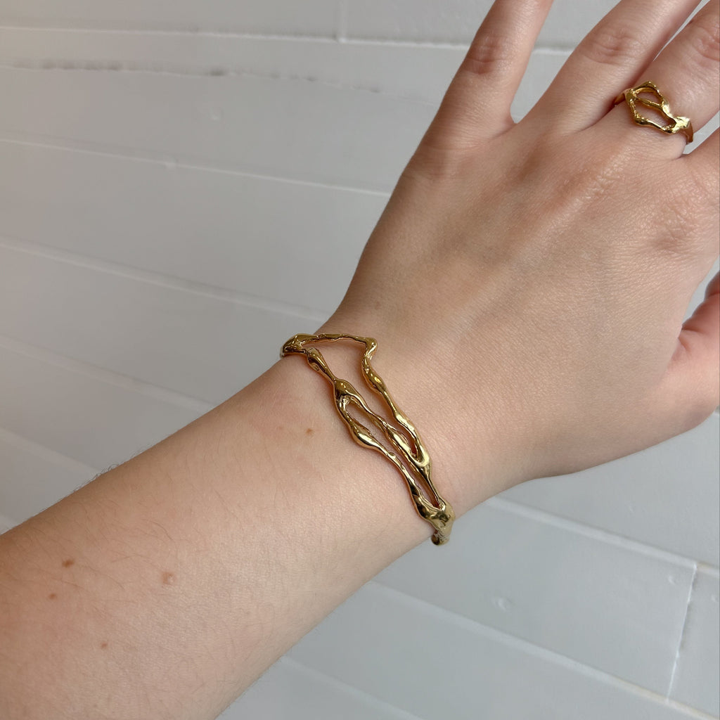 Thin Liquid Cuff - Vermeil