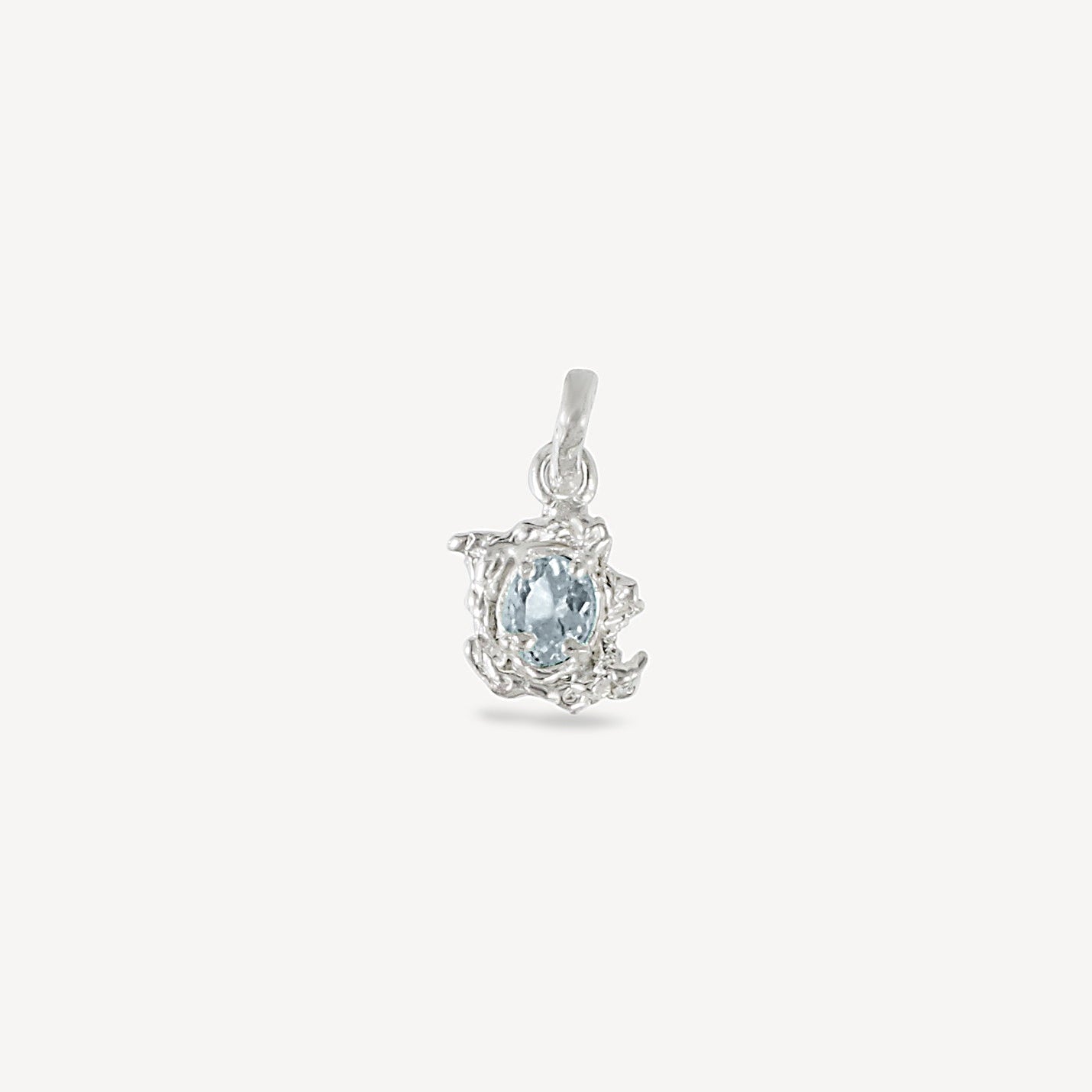 Aquamarine Pendant - Silver