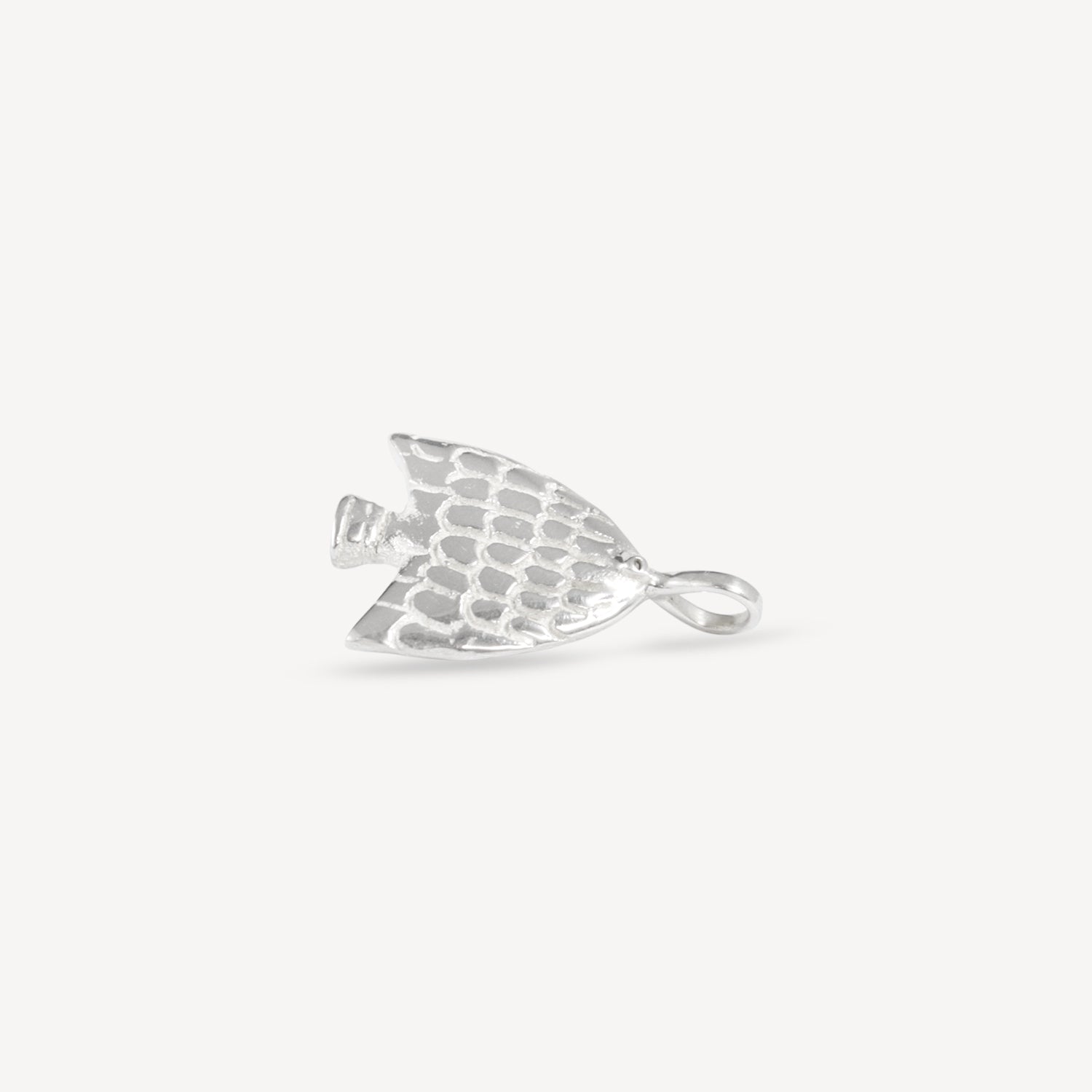 Angel Fish Pendant - Silver