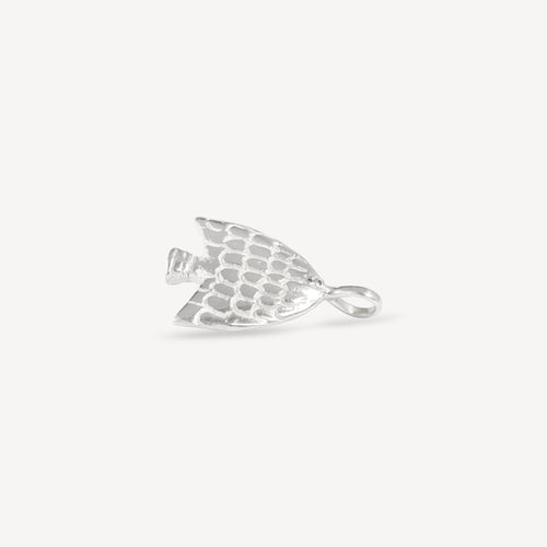 Angel Fish Pendant - Silver