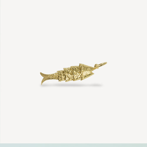 Articulated Fish Pendant - Vermeil