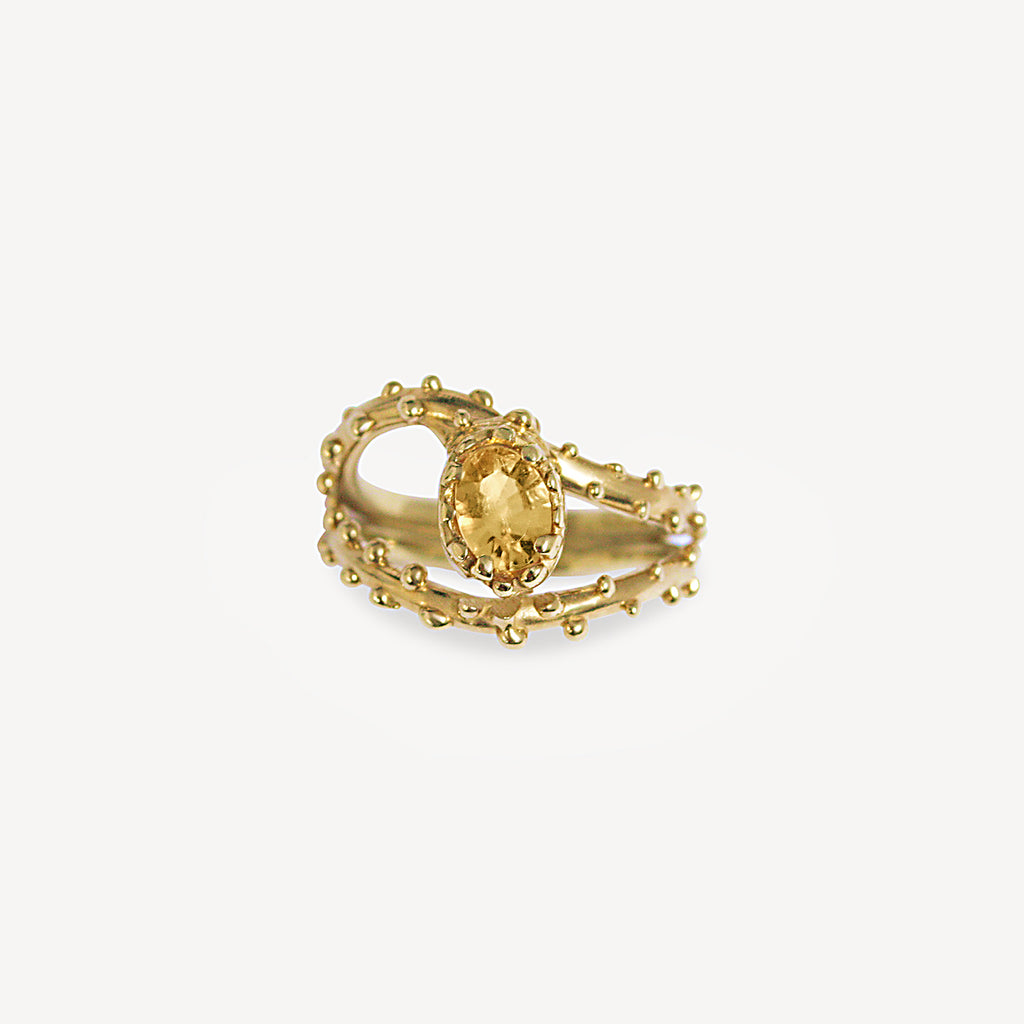 Citrine Ring - Vermeil
