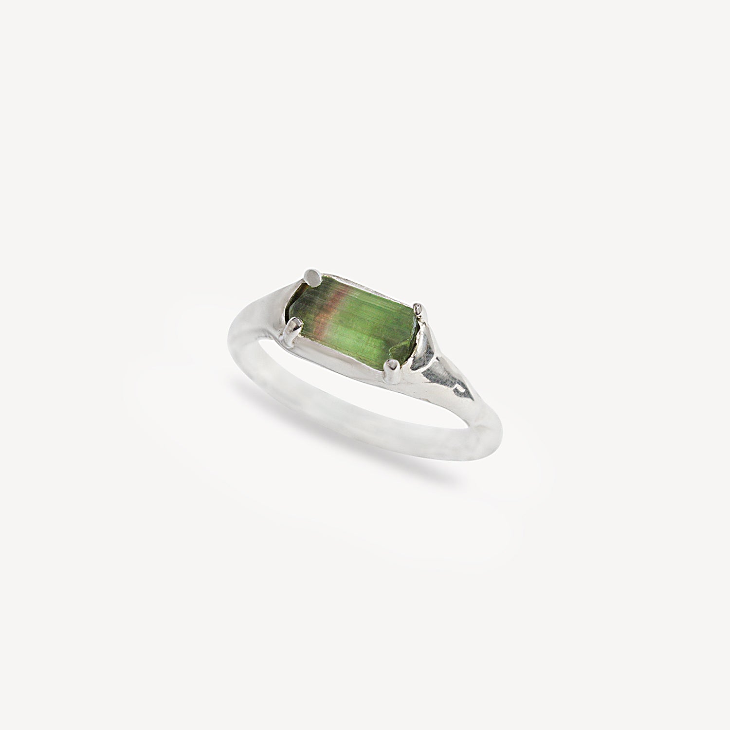 Chevalière en tourmaline - Argent