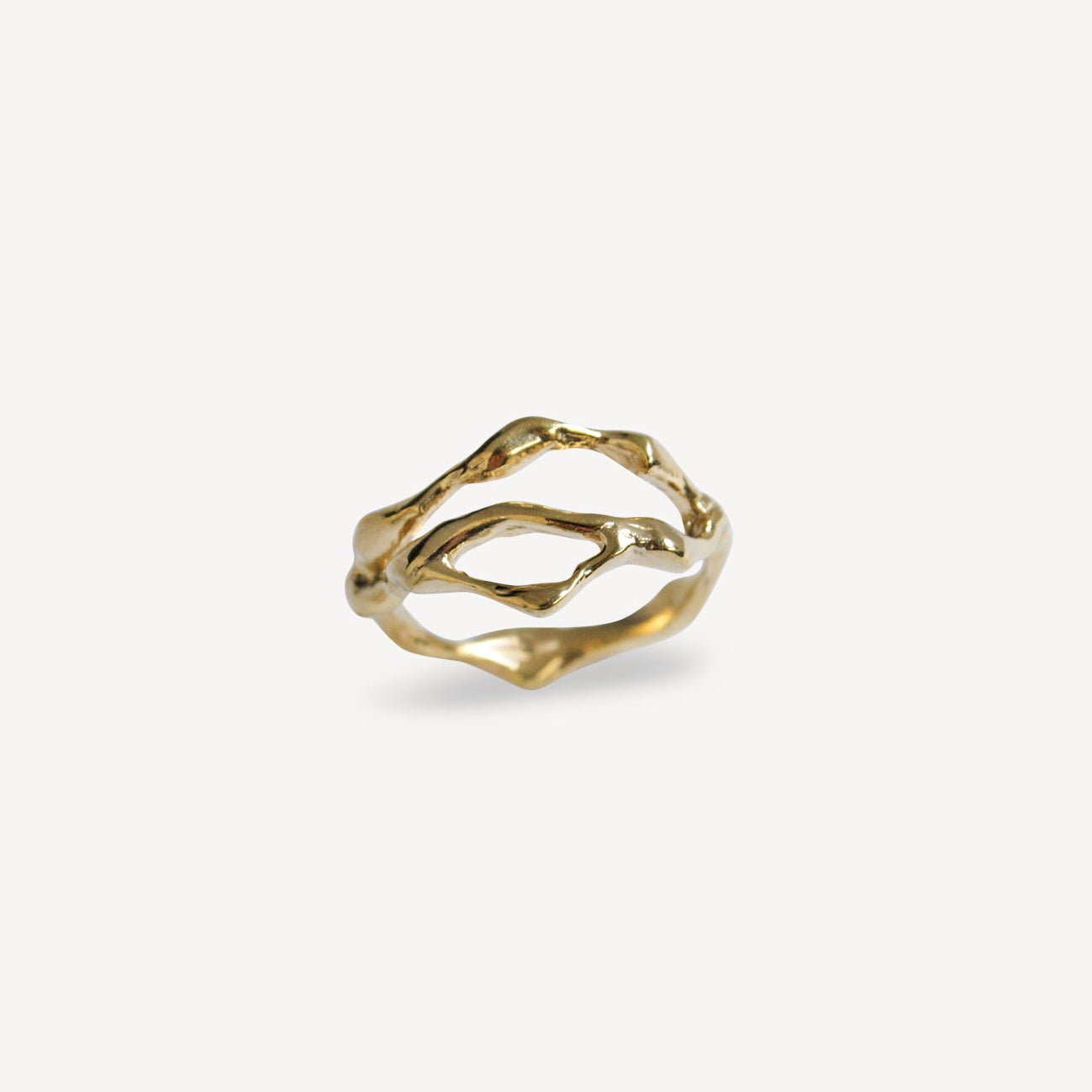 Medium Liquid Ring - Vermeil