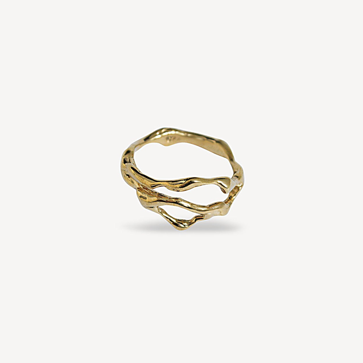Medium Liquid Ring - Vermeil
