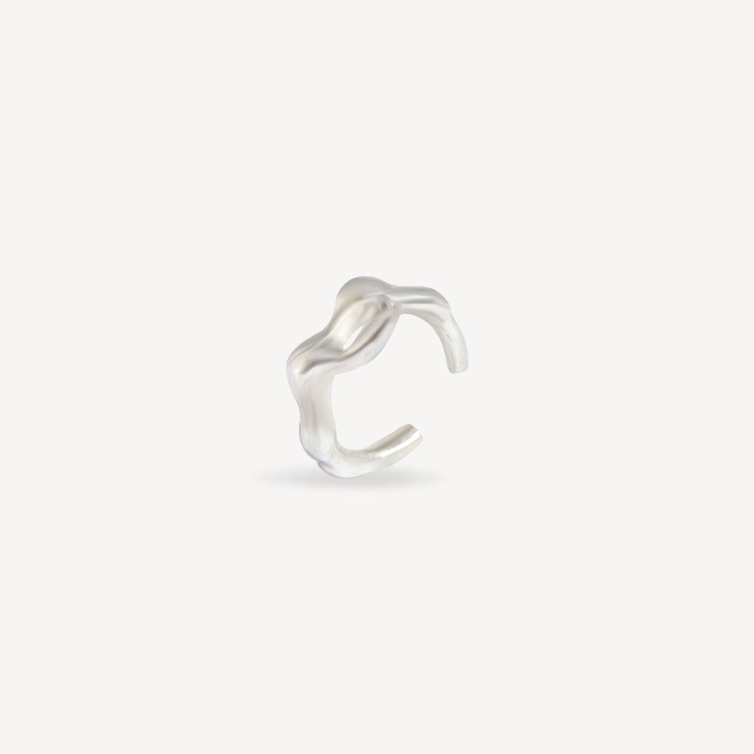Liquid Ear Cuff - Silver