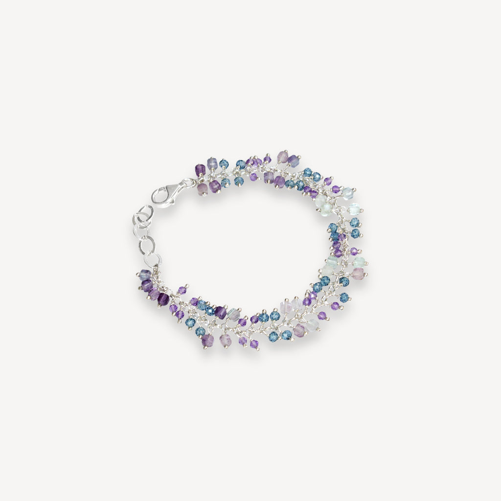 Fringe Bracelet w/ Topaz & Amethyst