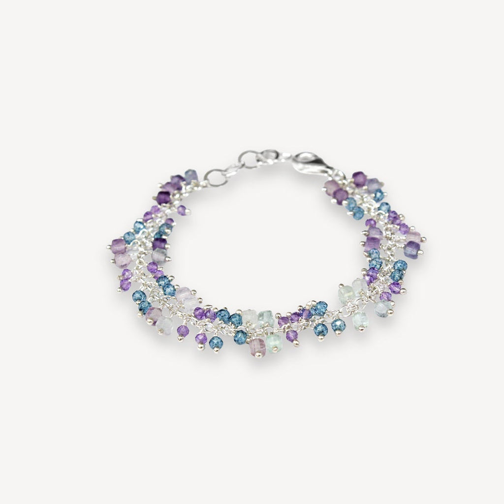 Fringe Bracelet w/ Topaz & Amethyst