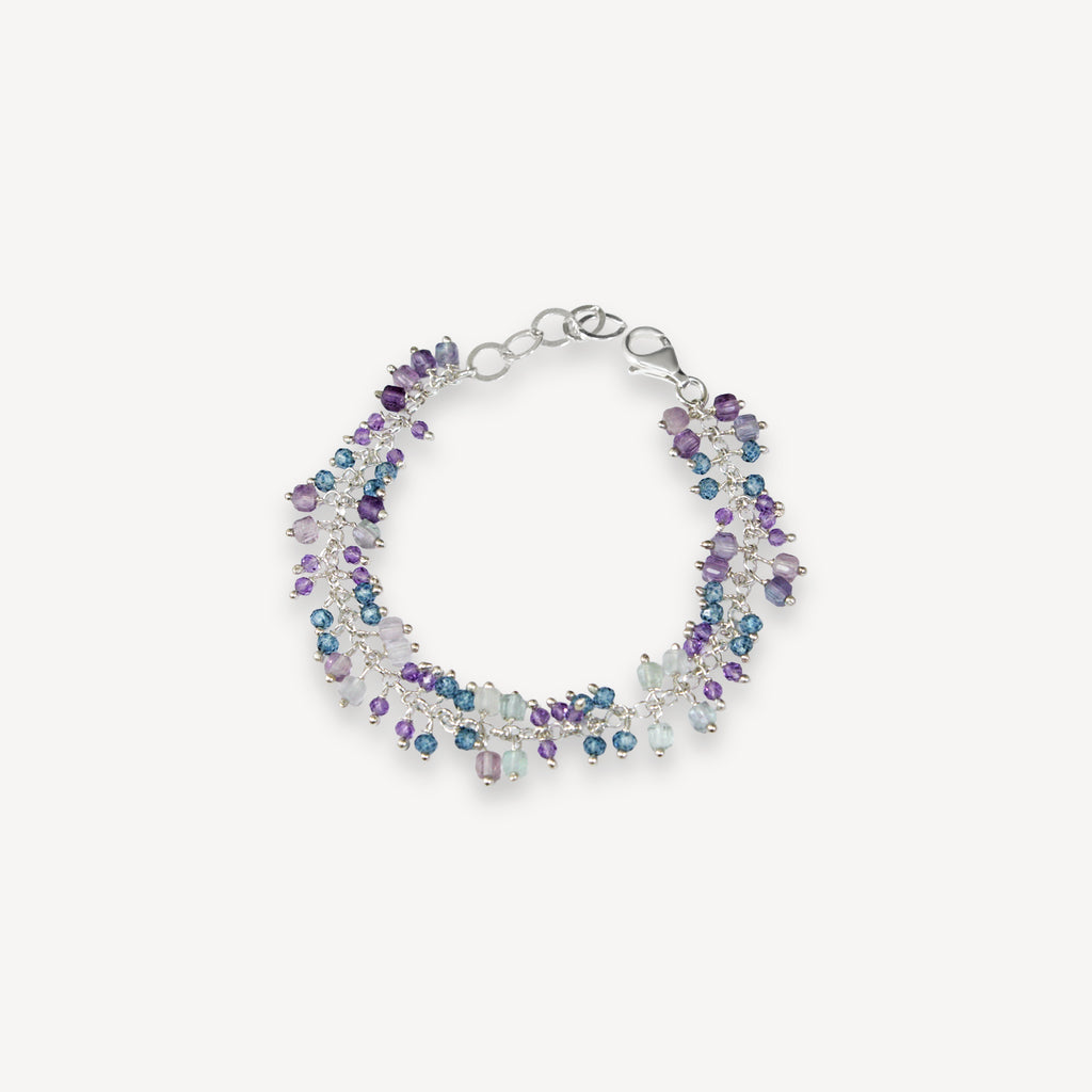 Fringe Bracelet w/ Topaz & Amethyst