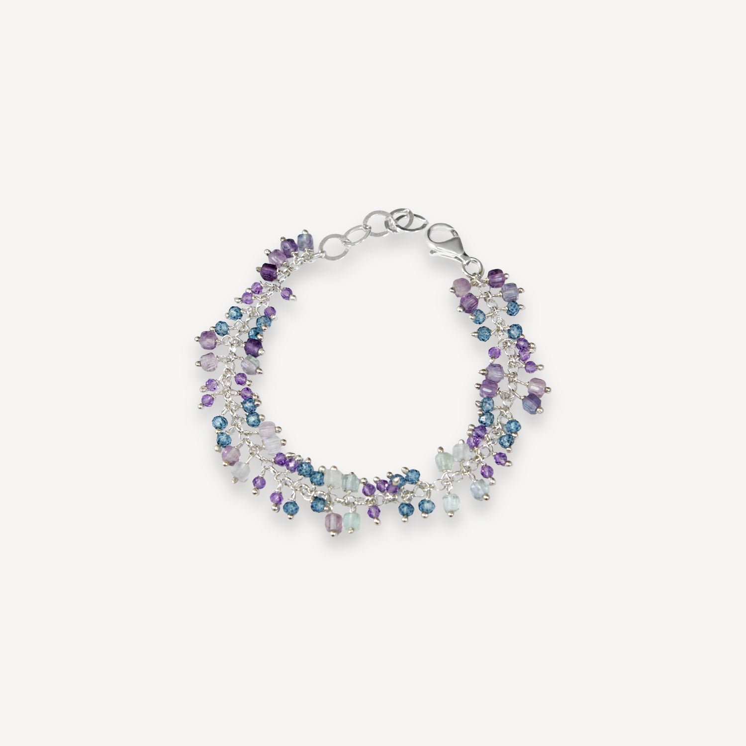 Fringe Bracelet w/ Topaz & Amethyst