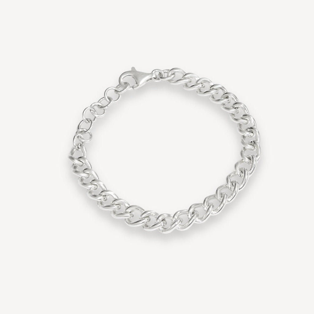 Bracelet chaîne cubaine - Argent