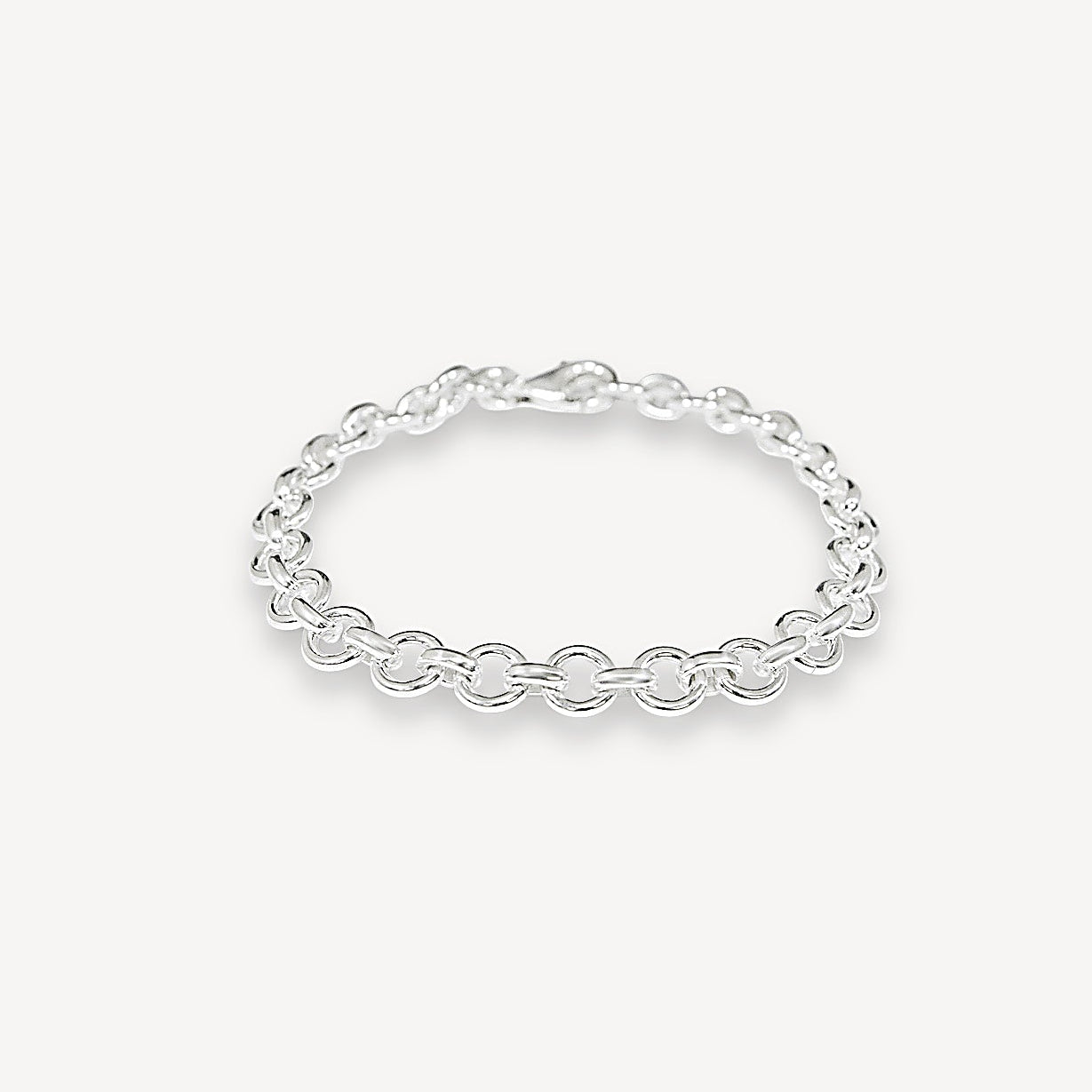 Round Chain Bracelet - Silver