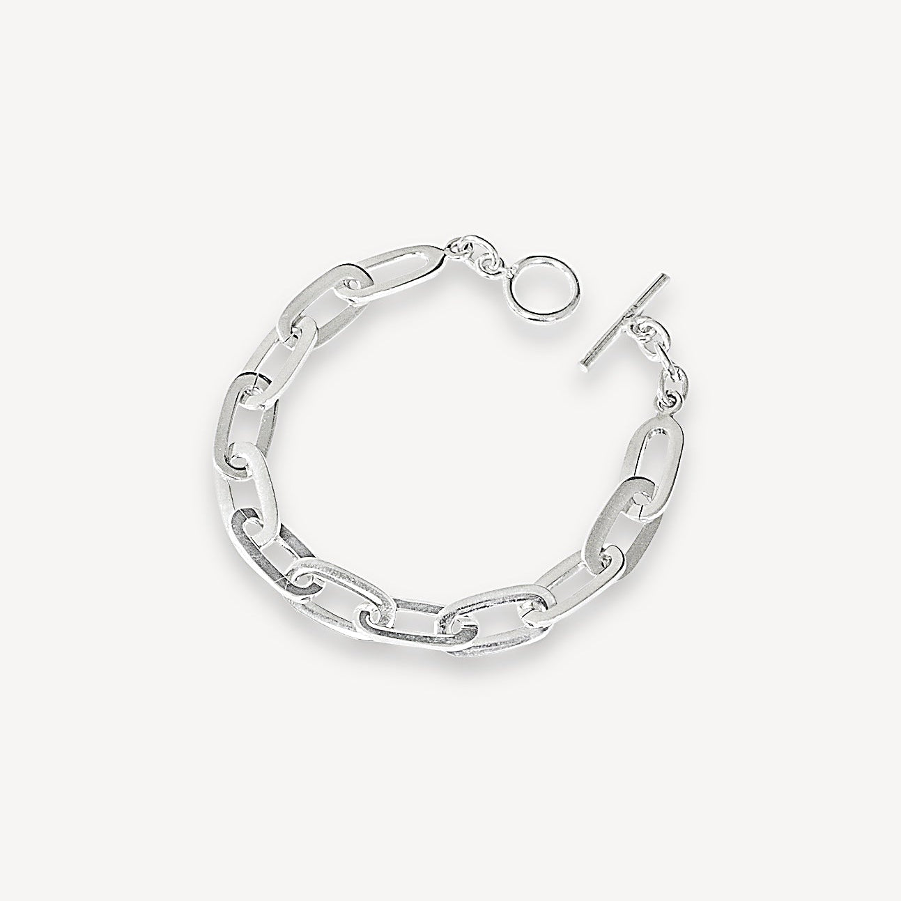 Bracelet à maillons plats - Argent