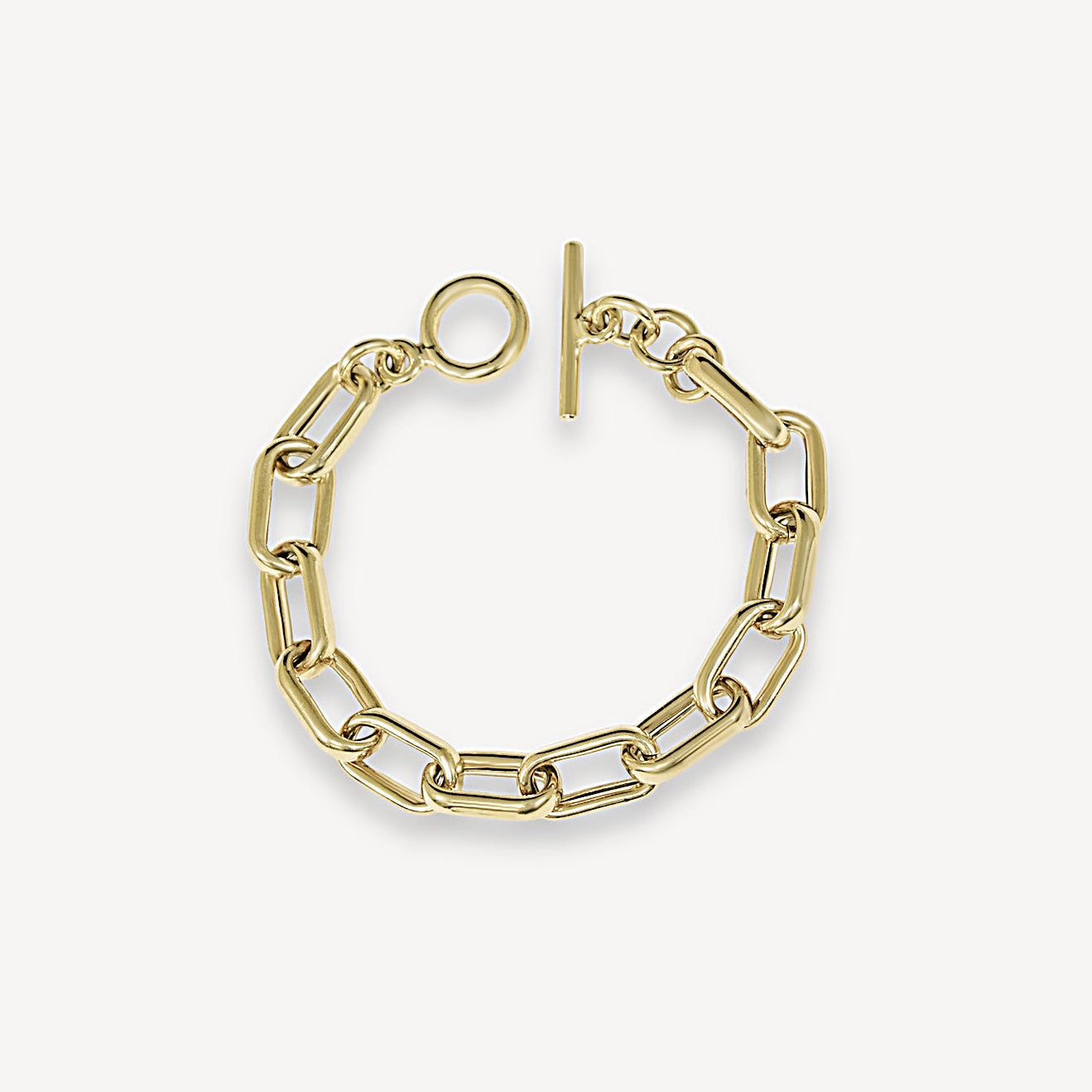 Bracelet à maillons épais - Vermeil