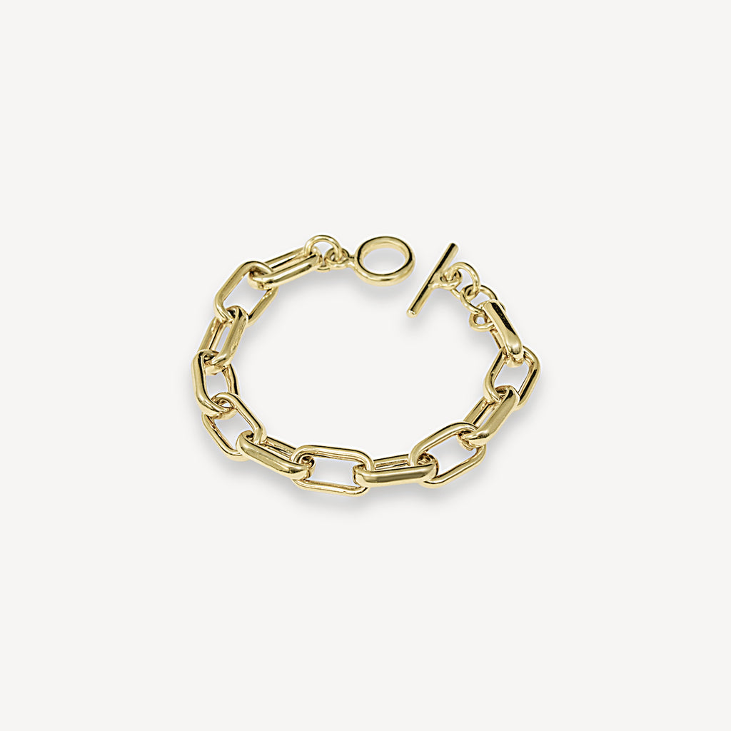 Bracelet à maillons épais - Vermeil