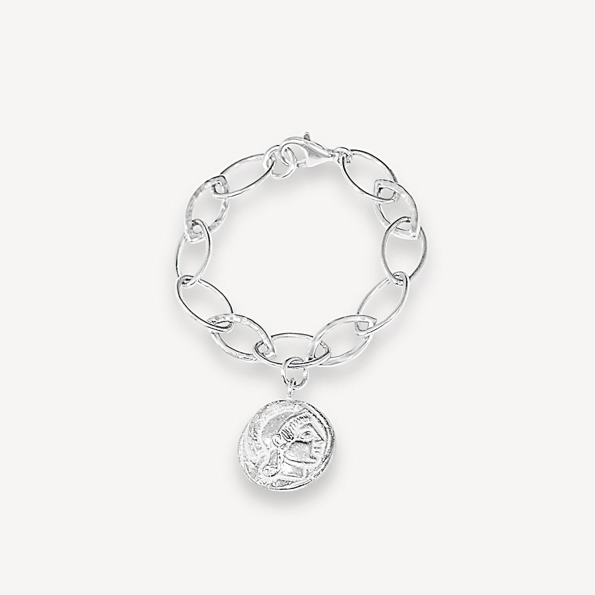 Coin Charm Bracelet - Silver