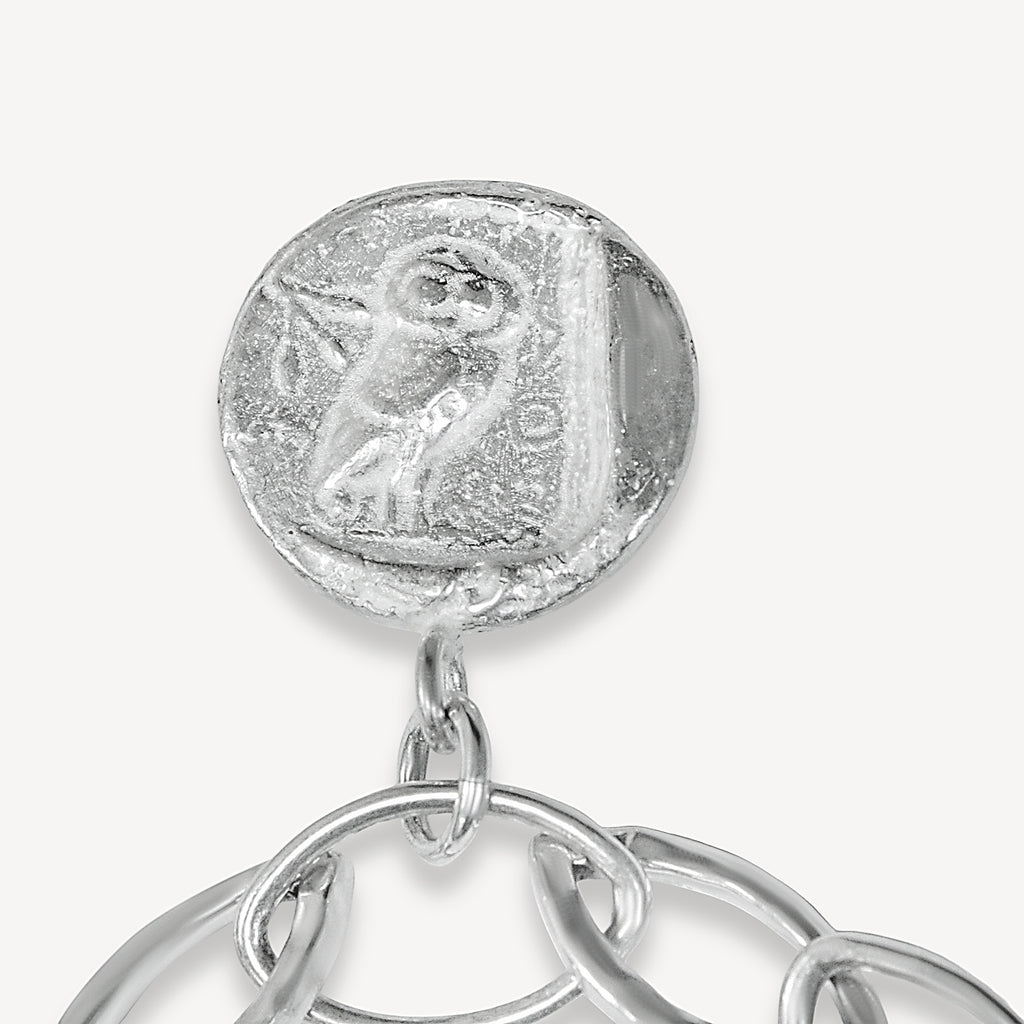 Coin Charm Bracelet - Silver