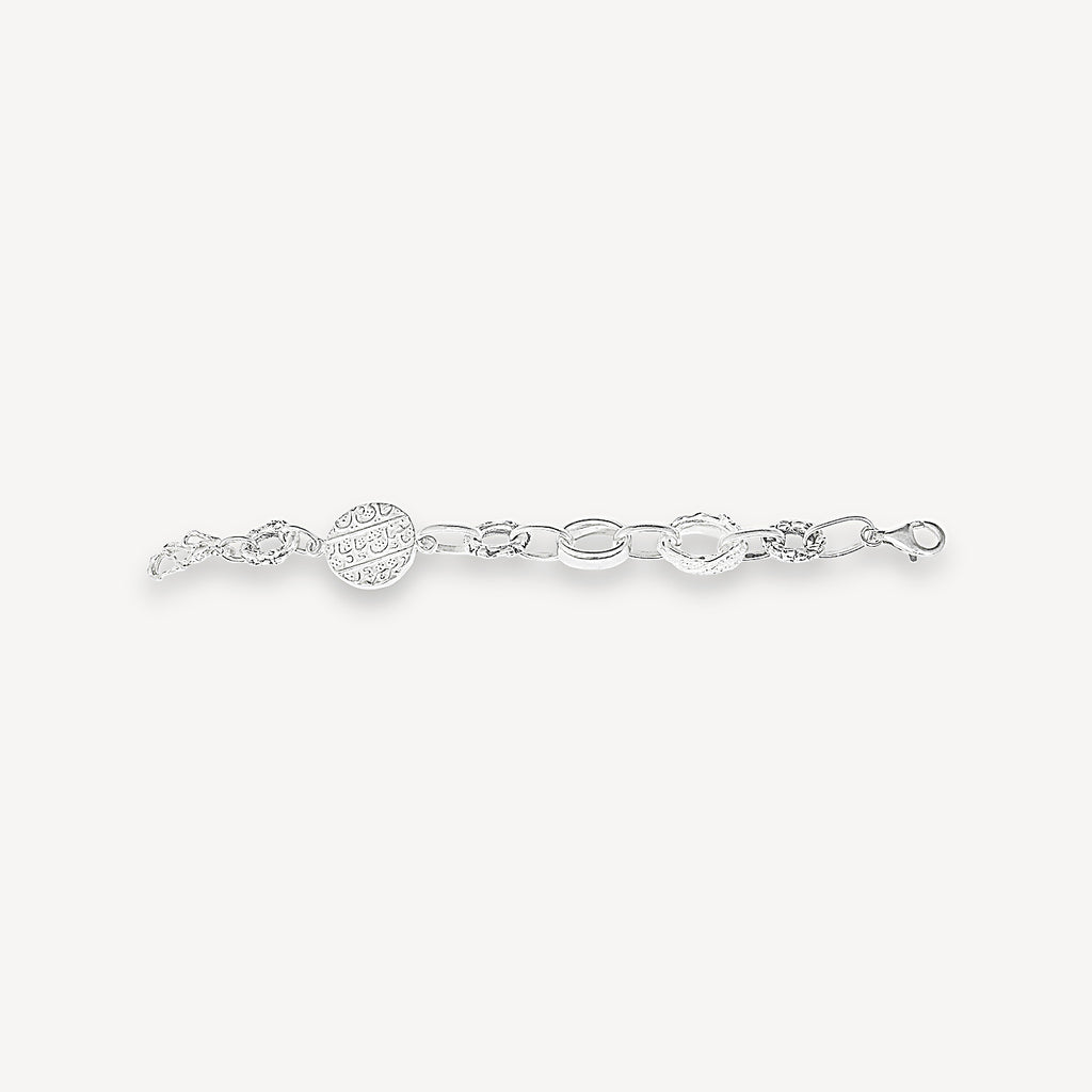 Coin Bracelet - Silver