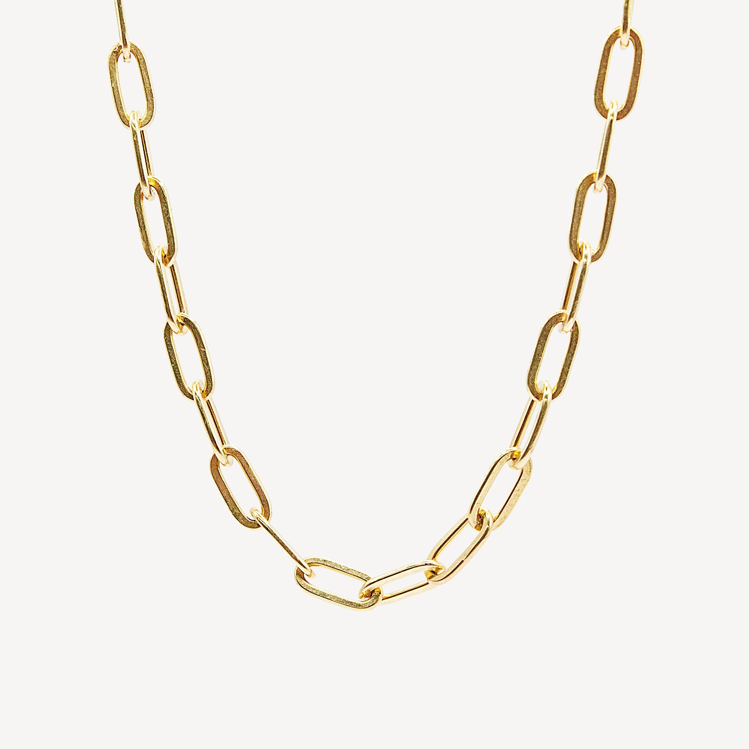 Paperclip Chain Necklace - Vermeil