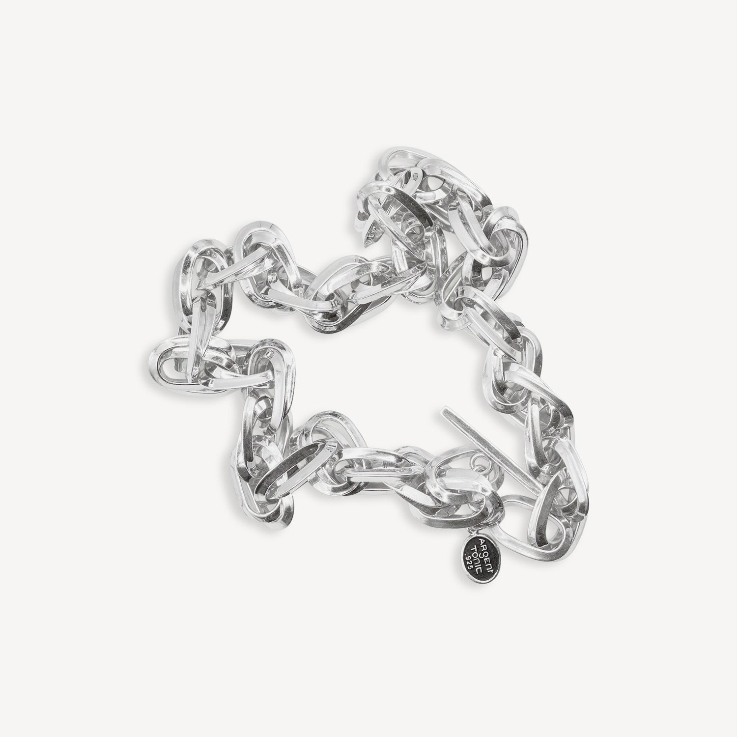 Statement Chain Necklace - Silver