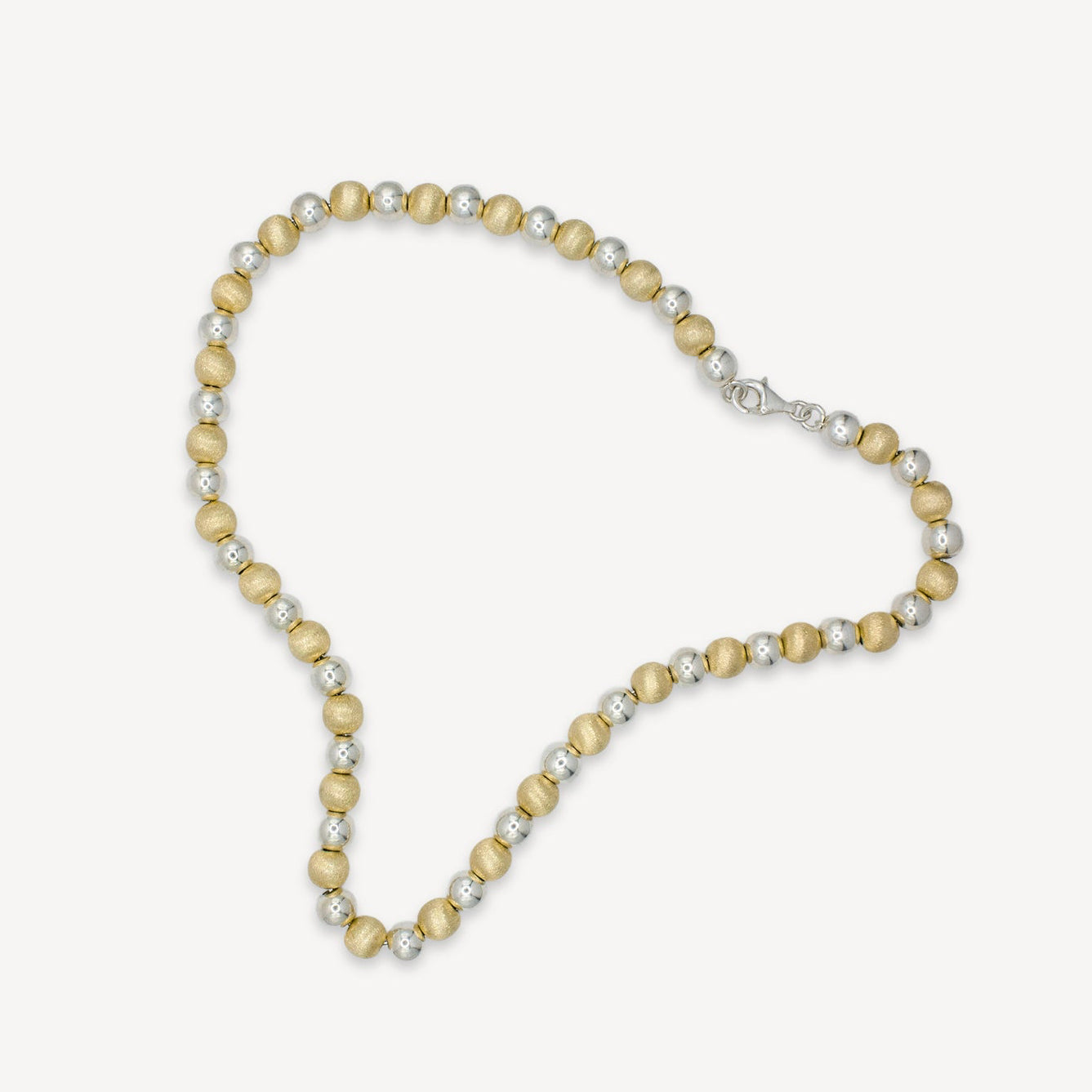 Mixed Metals Beaded Necklace