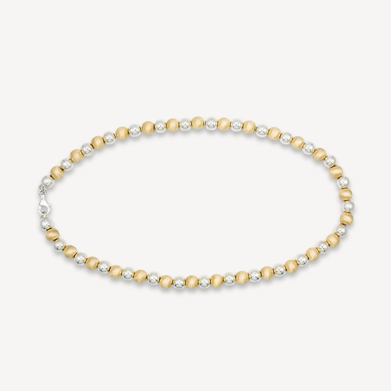 Mixed Metals Beaded Necklace