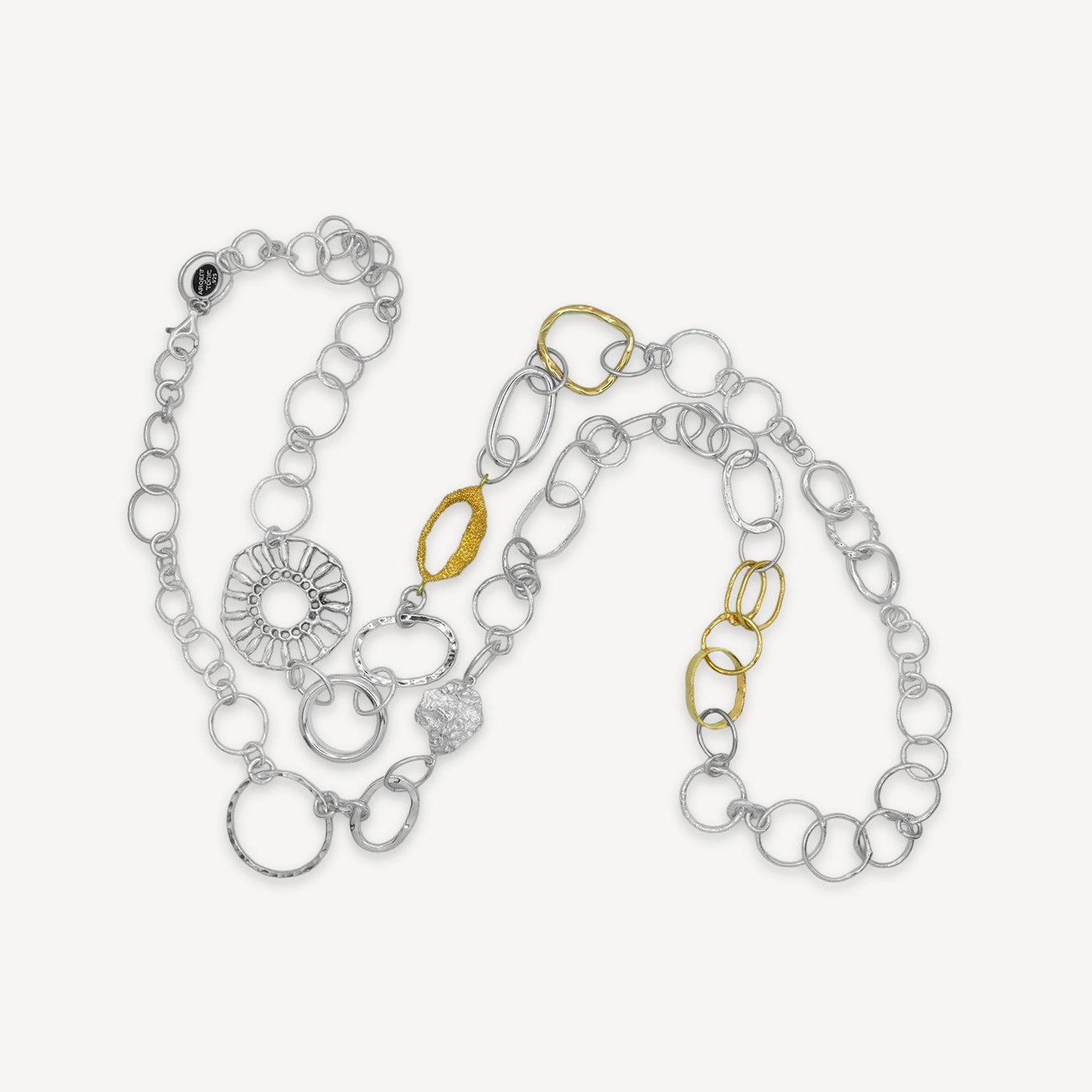 Mixed Metals Sautoir Necklace