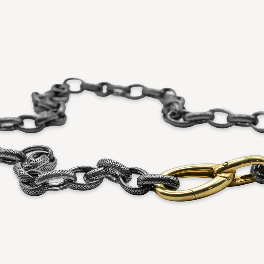 Collier chaîne oxydée