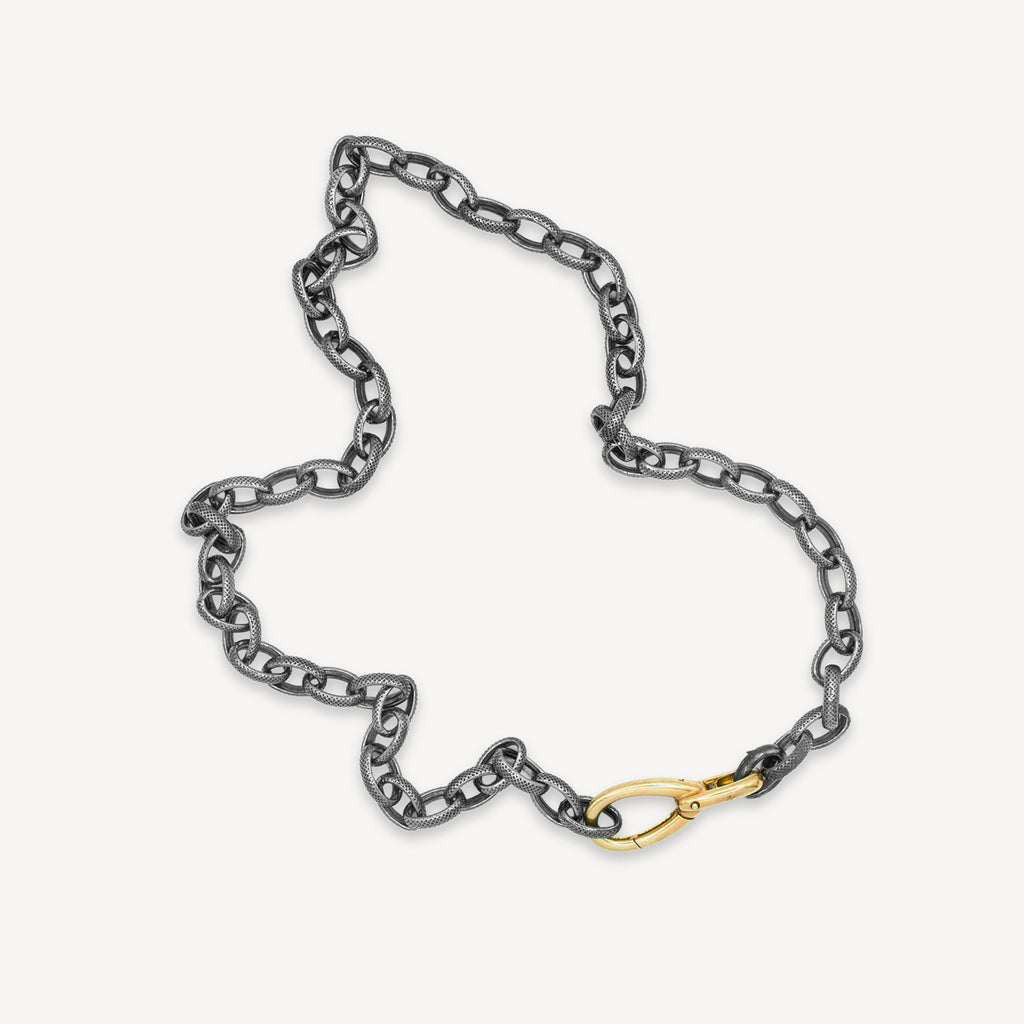 Collier chaîne oxydée
