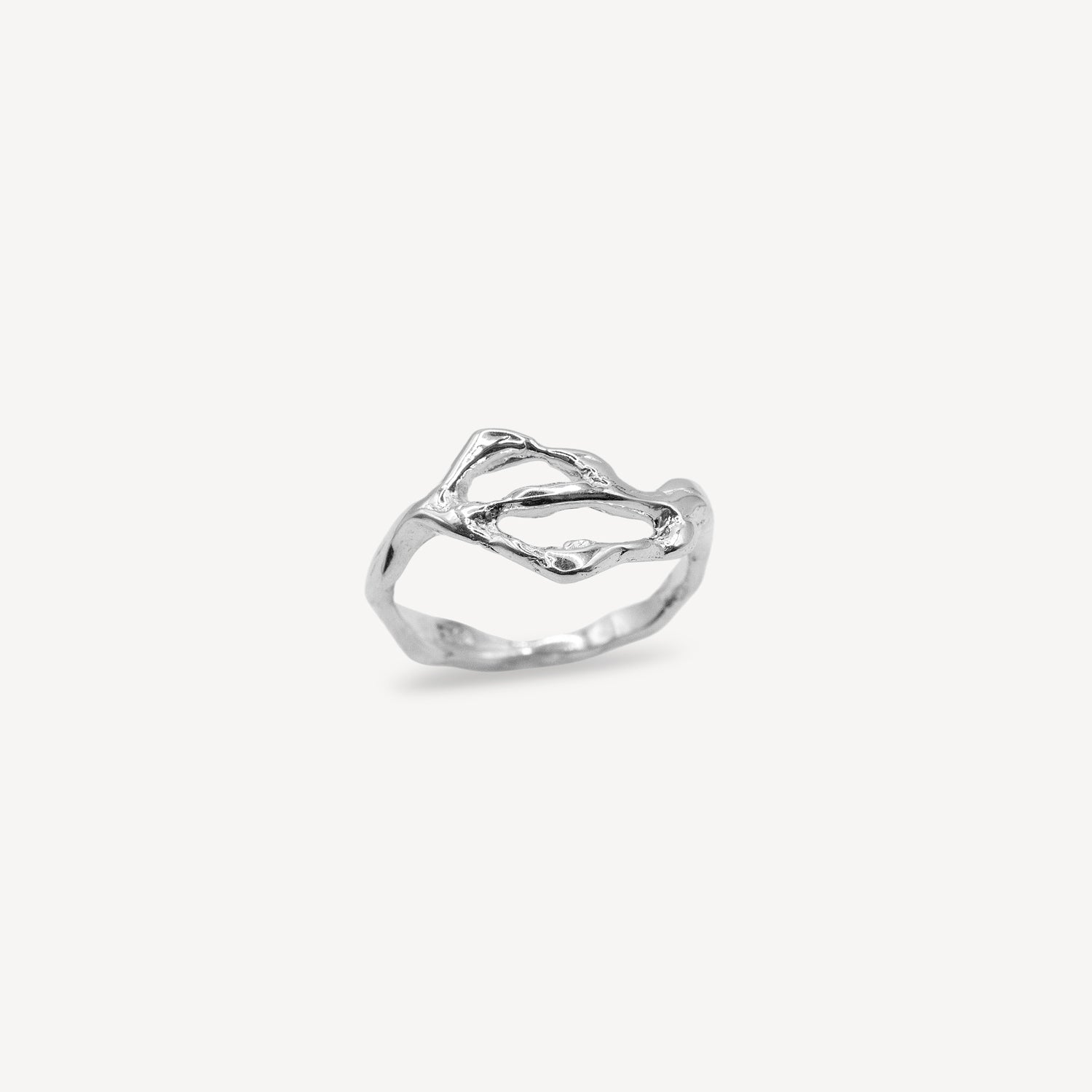 Small Liquid Ring - Silver