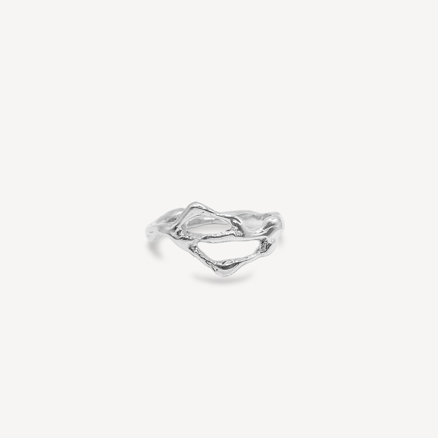 Small Liquid Ring - Silver
