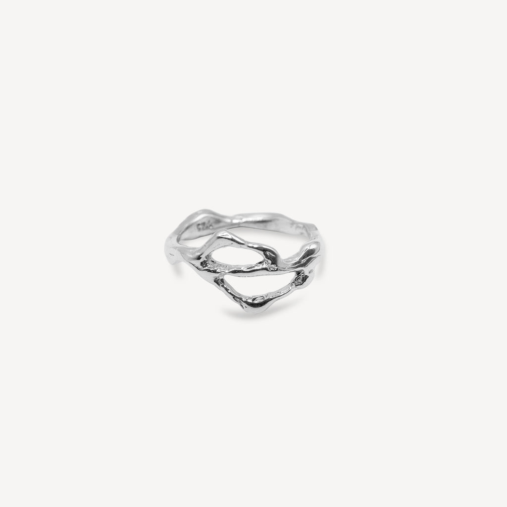 Petit anneau liquide - Argent