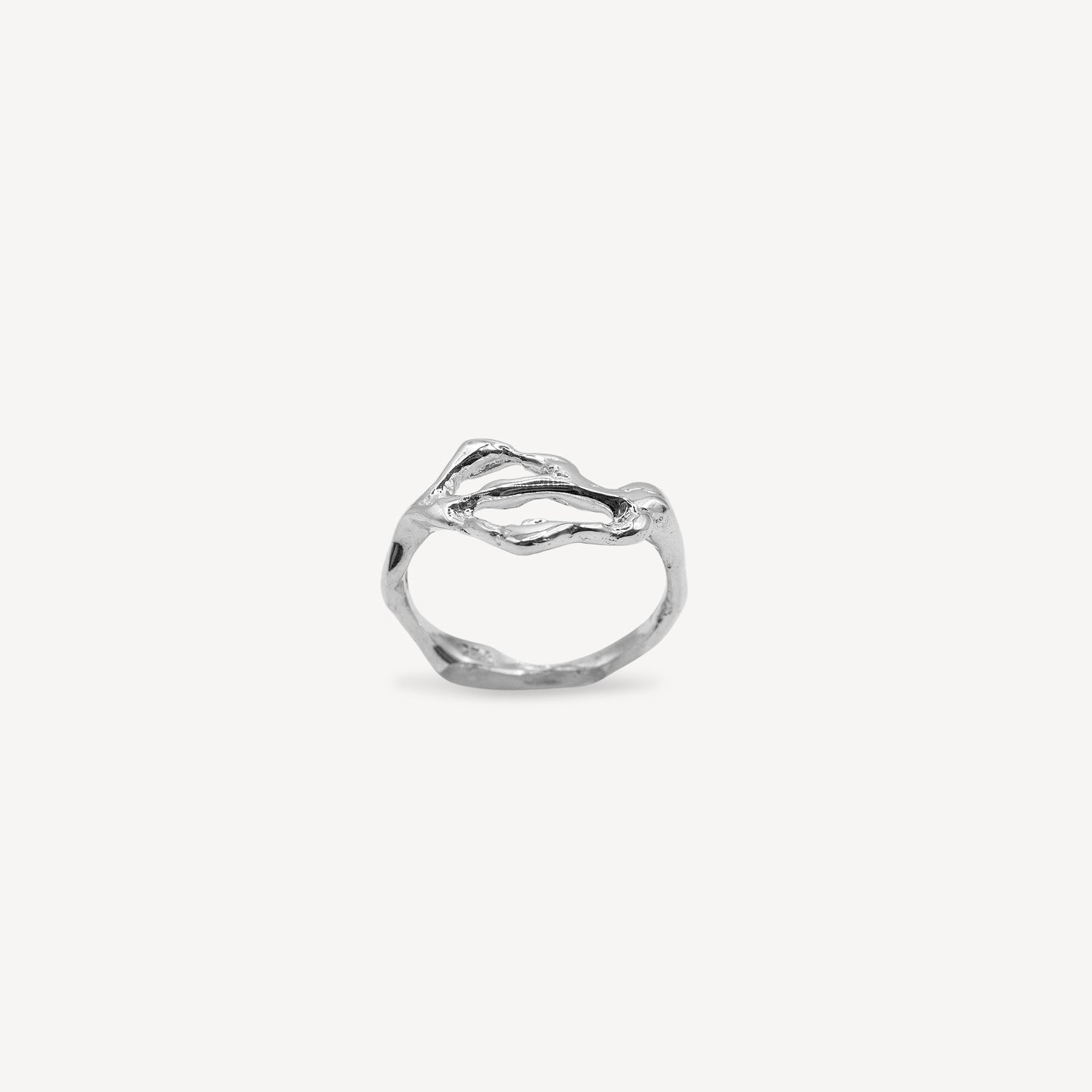 Small Liquid Ring - Silver