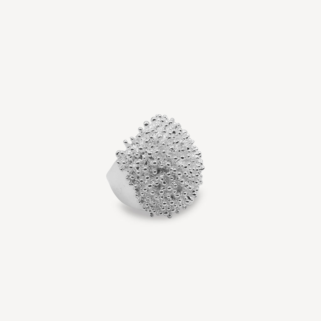 Bague corail - Argent