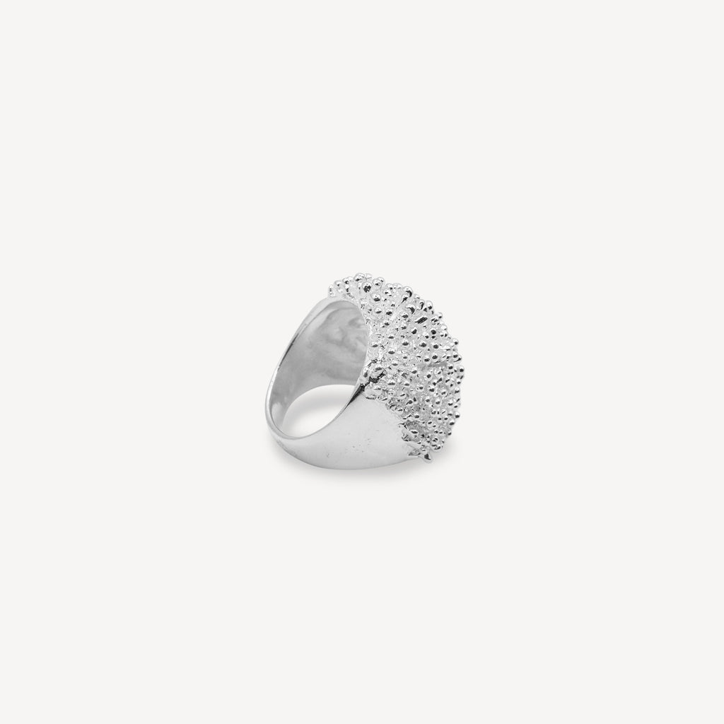 Bague corail - Argent