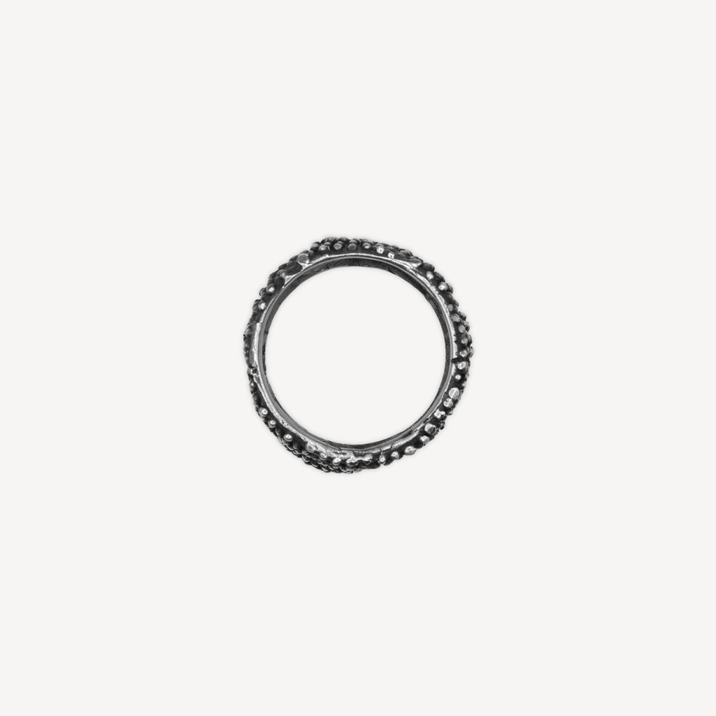 Bague Caviar - Oxydée