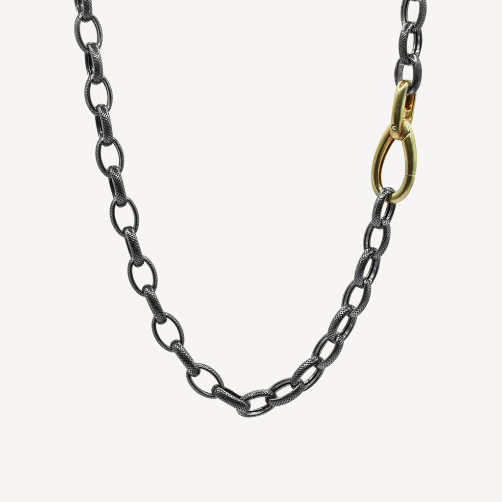 Collier chaîne oxydée